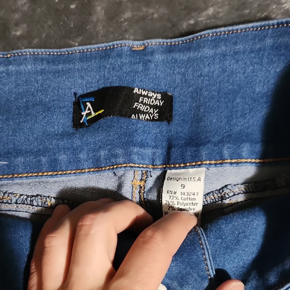 Always High Rise Blue Women's Jeans - Picture 3 of 5